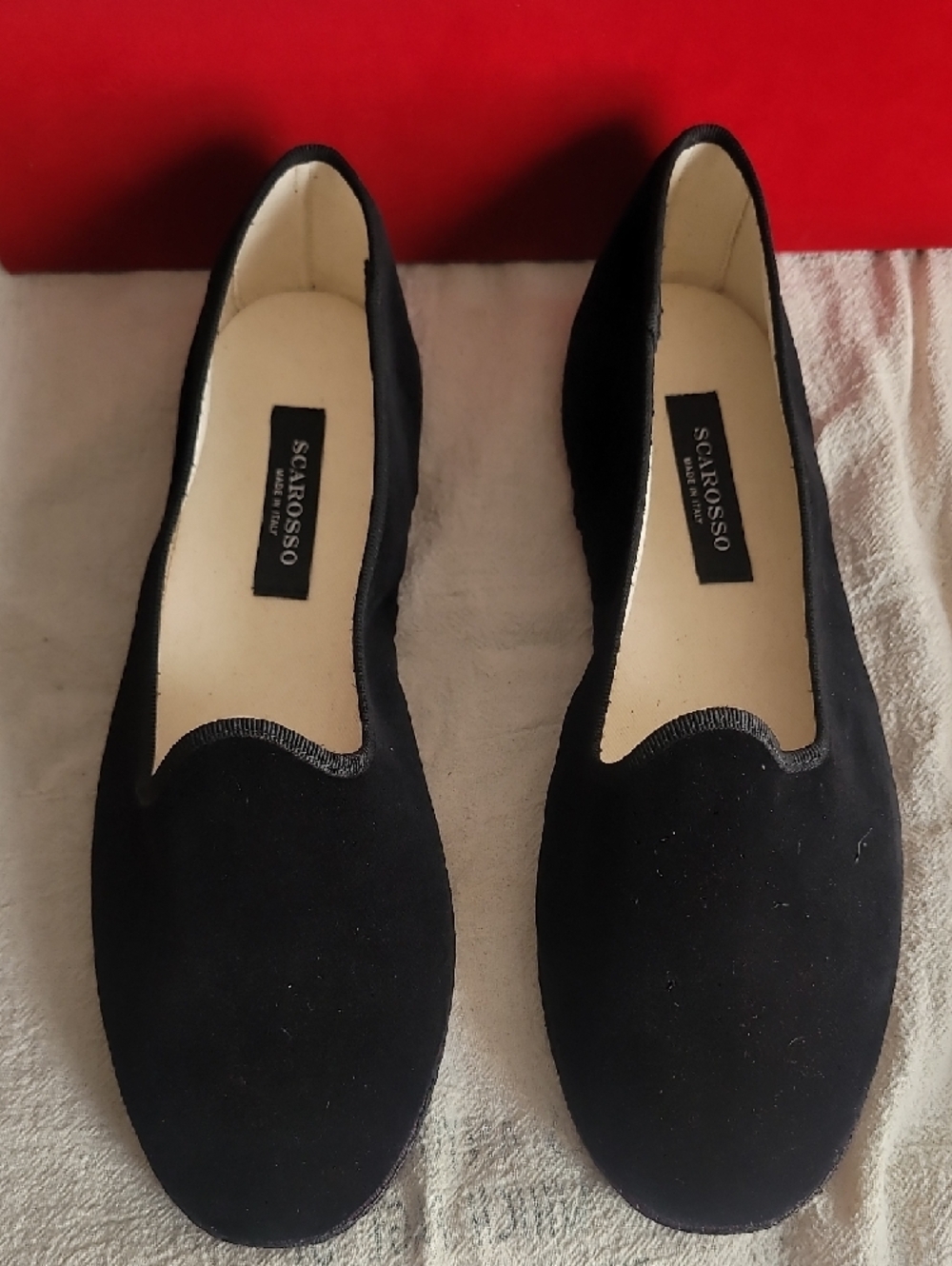 Scarosso Valentina Friulane Slippers Black Velvet Sz 40 NIB 9.5 NIB Italy - Picture 4 of 12
